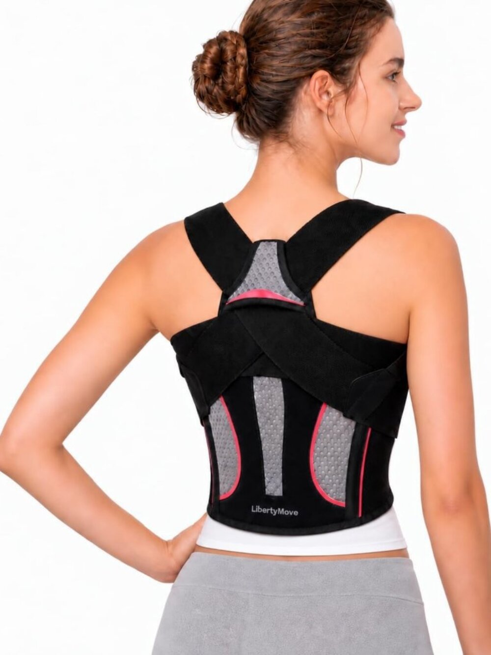 Adjustable Posture Corrector for Women | Upper Back Brace with Comfort Straps